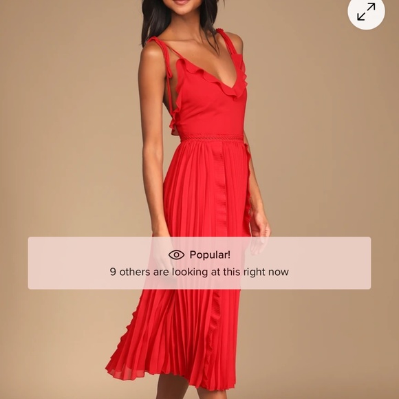 Lulus Dark Red Dress - Picture 3 of 6